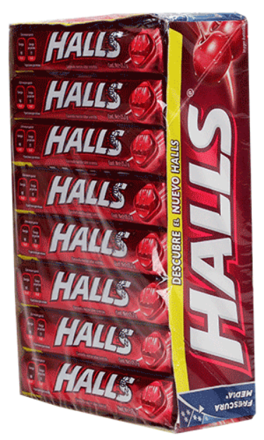 Imagen de ZBAJADulce Halls cereza 12 de 9 cuadretas (IEPS inc.)