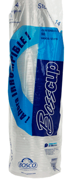 Imagen de Vaso Transparente #16 20/50 Caja 1000 Pz. Bosscup