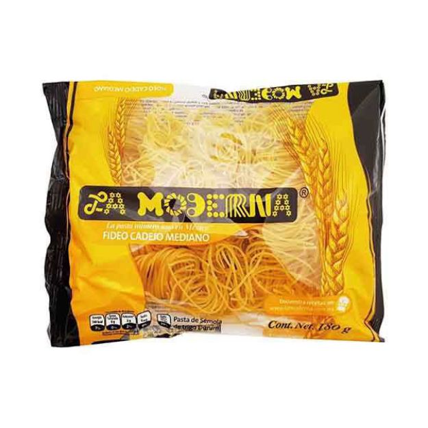 PastaFideoMedianoCadejo180grLaModerna