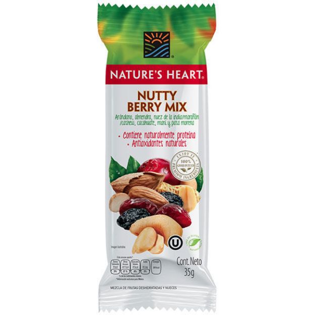 Imagen de Nutty Berry Mix Natures Heart 24pz/35g